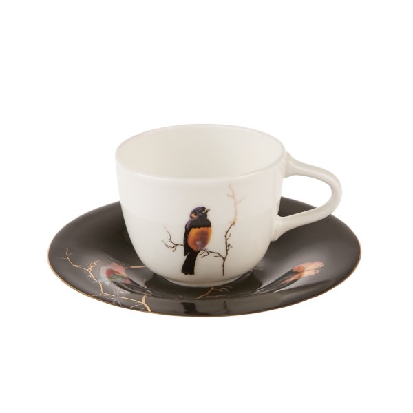Karaca Fine Pearl Grace Black 6 Kişilik Kahve Fincanı Takımı 100 ml