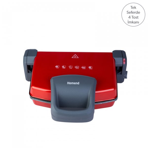 Homend Toastbuster 1331h Kırmızı Tost Makinesi