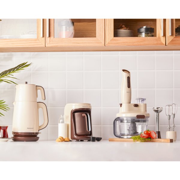 Homend Vintage Royaltea 1734H Çay Makinesi Bej