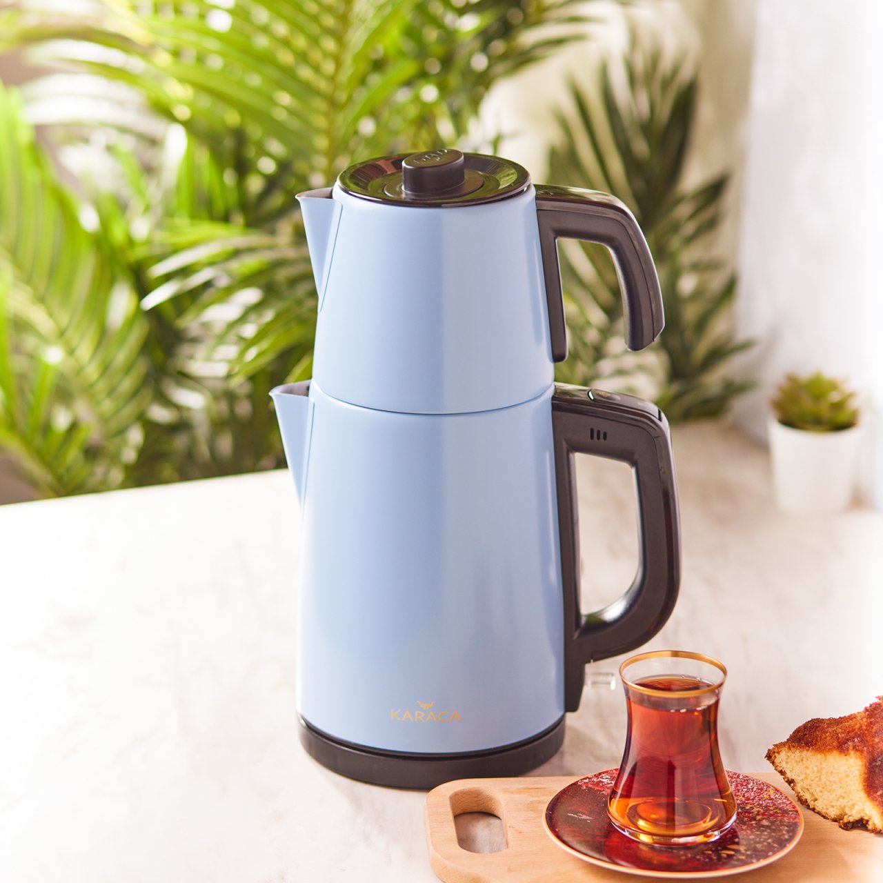 Karaca Retro Tea Vintage Blue Çay Makinesi