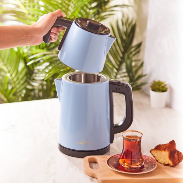 Karaca Retro Tea Vintage Blue Çay Makinesi
