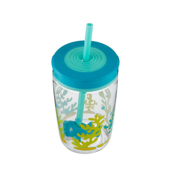 Contigo Floating Straw Tumblr Köpek Balığı Su Matarası 470 ml