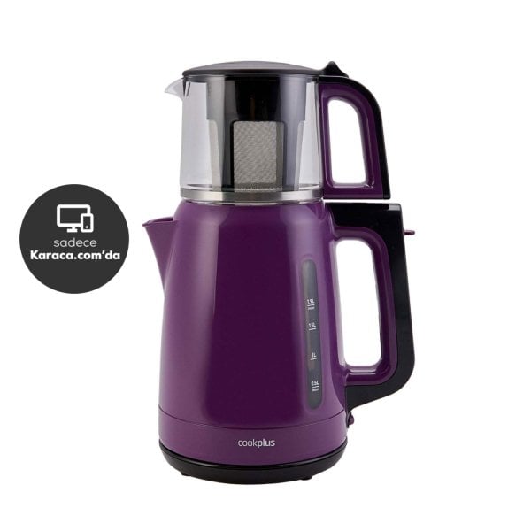 Cookplus Yeni 1501 Enerji Tasarruflu Kettle Çay Makinesi Violet
