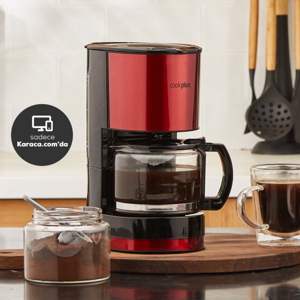 Cookplus Coffee Keyf Filtre Kahve Makinesi Red 601