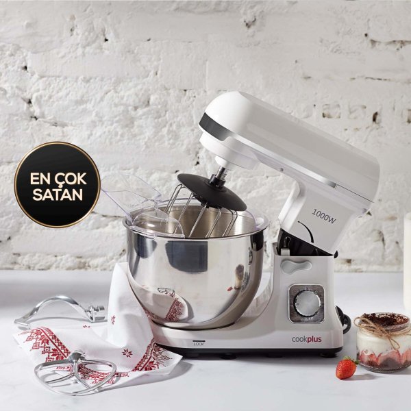 Cookplus Quick Chef 1001 Stand Mikser Cream Mutfak Şefi  1000W 5 Lt