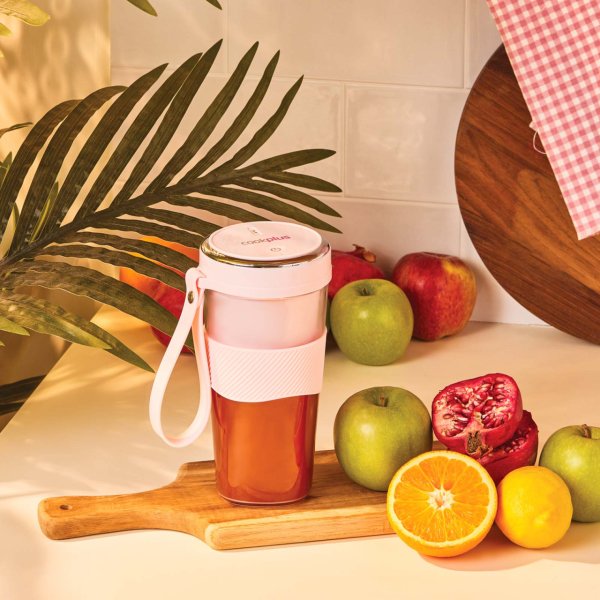 Cookplus Pink Taşınabilir Şarjlı Smoothie Blender