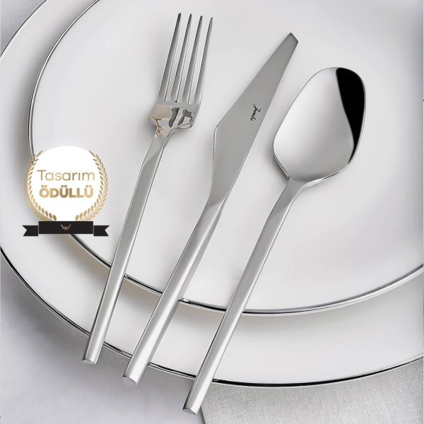 Jumbo 5100 Quartz 84 Parça 12 Kişilik Çatal Kaşık Bıçak Seti Mat