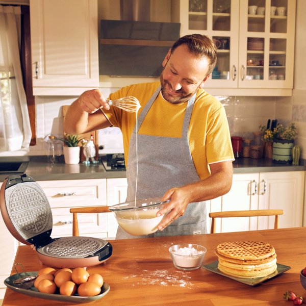 Karaca Funday Redgold Çıkarılabilir Plakalı Waffle Makinesi 1000W