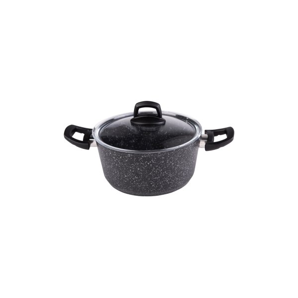 Emsan Arven 7 Parça Black Granit Tencere Set