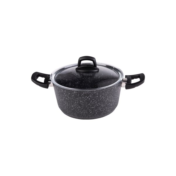 Emsan Arven 7 Parça Black Granit Tencere Set