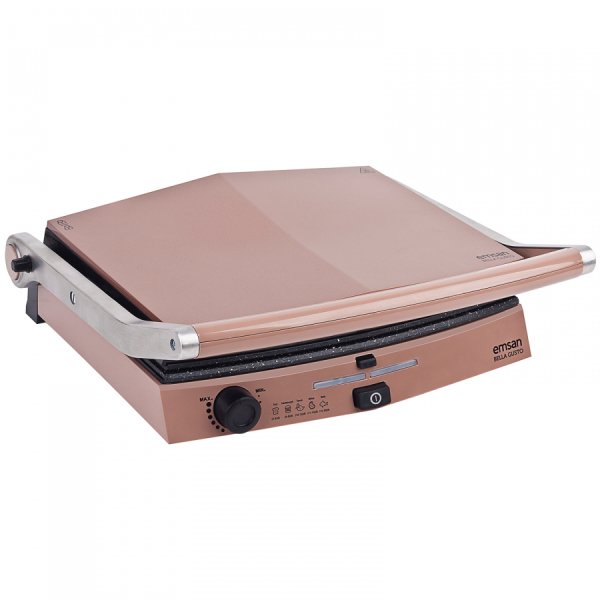Emsan Bella Gusto 6 Dilim Ekmek Kapasiteli Granit Tost Makinesi Golden Pink