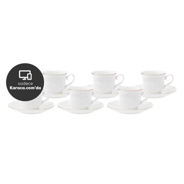 Karaca Sina 6 Kişilik Kahve Fincanı 85 ml
