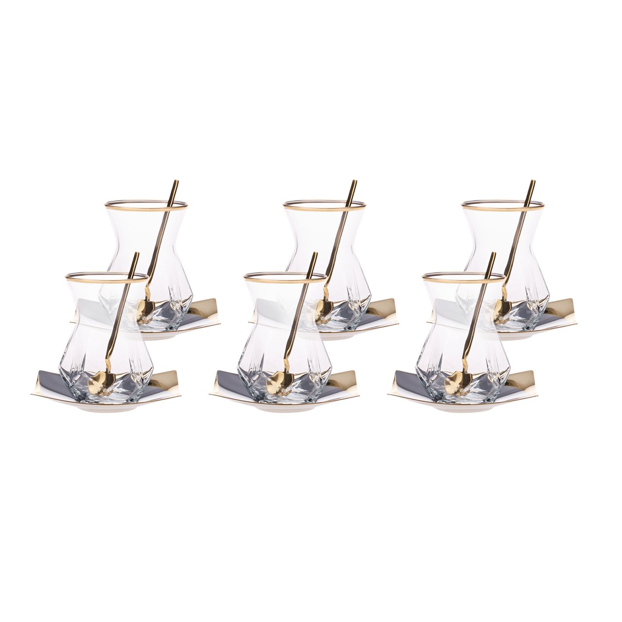 Karaca Gold Diamond 18 Parça Çay Seti