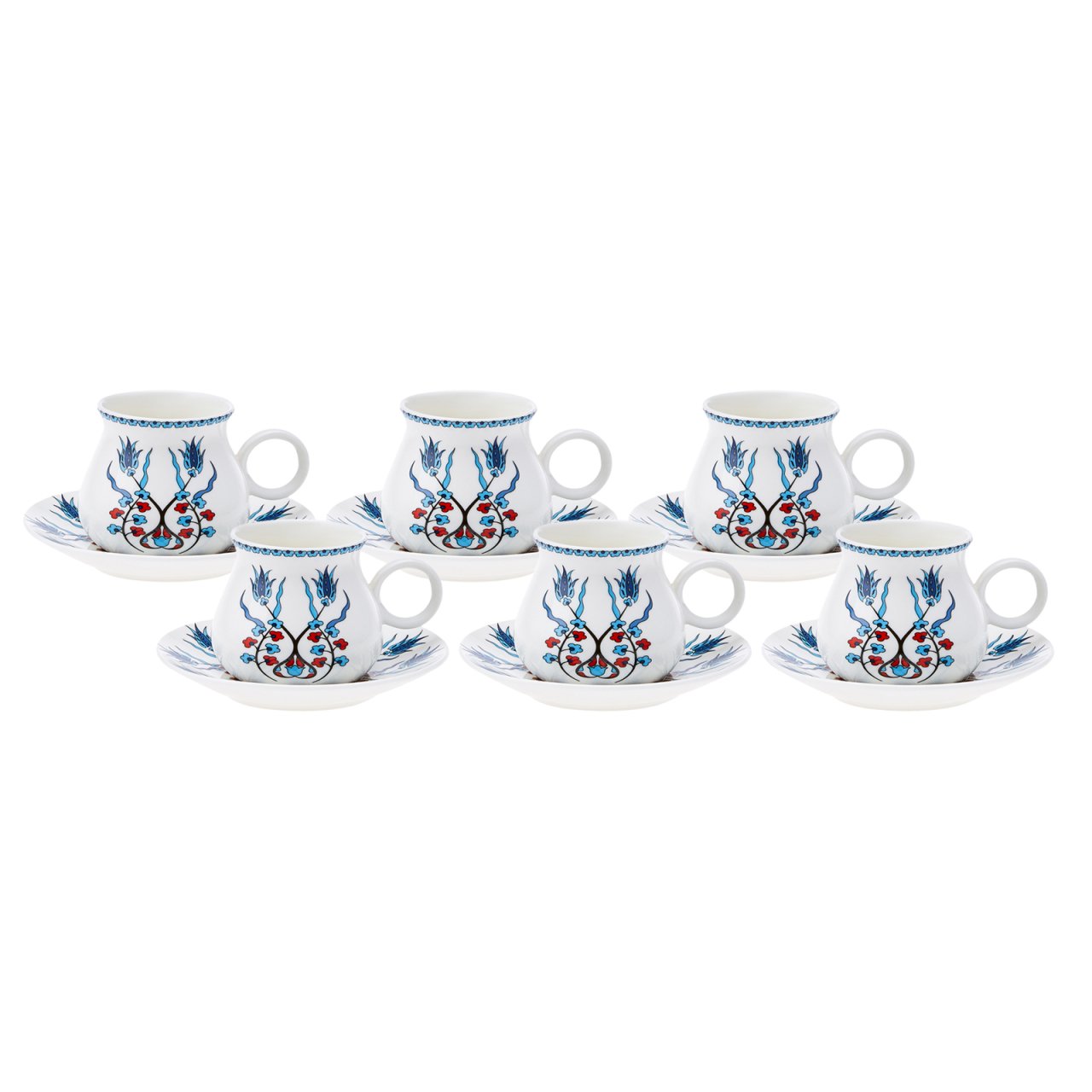 Karaca Hathat 6 Kişilik Kahve Fincanı Takımı 90 ml