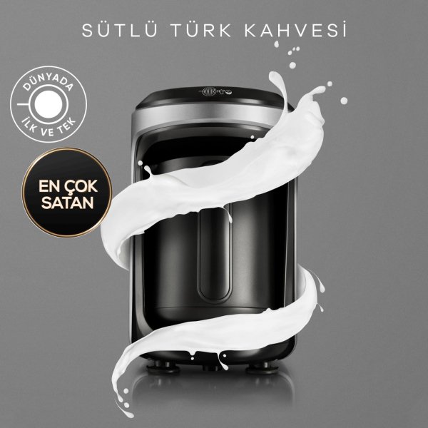 Karaca Hatır Hüps Sütlü Türk Kahve Makinesi Antrasit