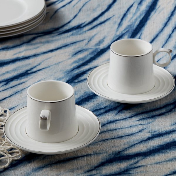 Karaca Tiryaki Platin 2 Kişilik Double Kahve Fincanı Takımı 160 ml