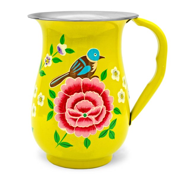 3rd Culture Kuşlu Sarı Sürahi