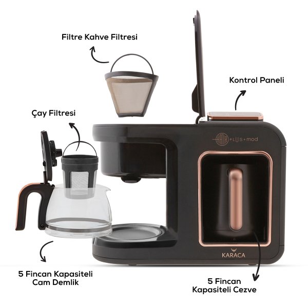 Karaca Hatır Plus Mod 5 in 1 Kahve Ve Çay Makinesi Kırmızı