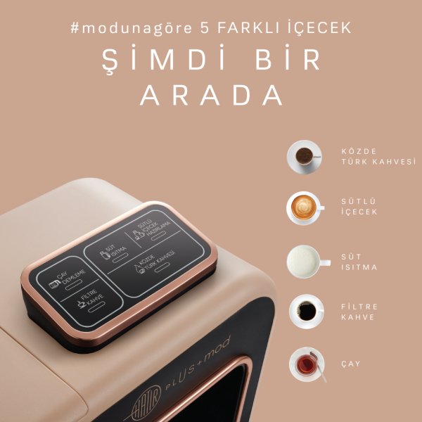 Karaca Hatır Plus Mod 5 in 1 Kahve Ve Çay Makinesi Rosie Brown