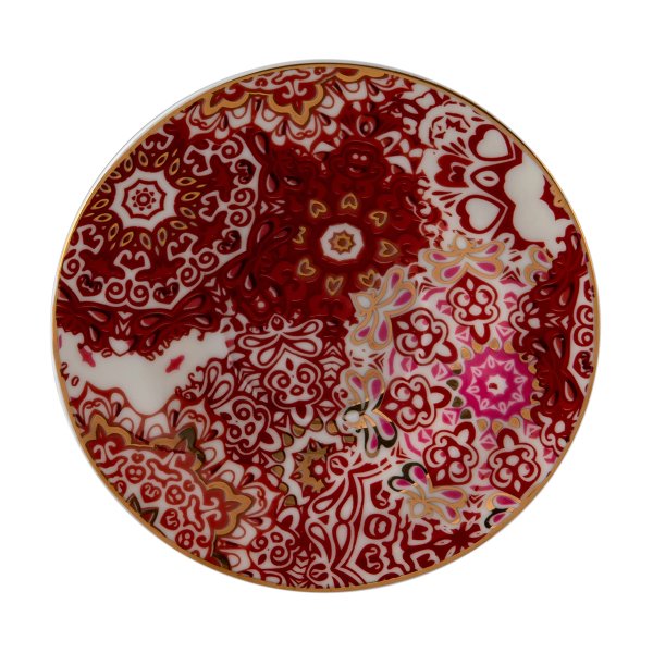 Jumbo Red Lace 2\'li Kahve Fincanı