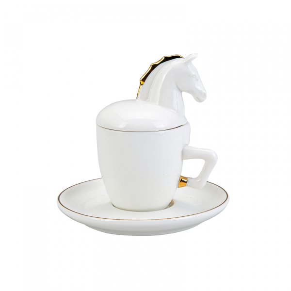 Karaca Horse 2 Kişilik Kahve Fincan Takımı 90 ml