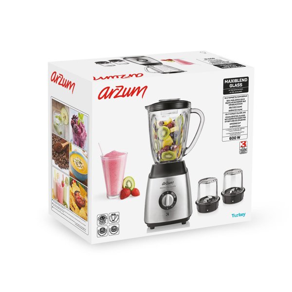 AR1056 Maxiblend Glass Sürahi Blender - Paslanmaz Çelik