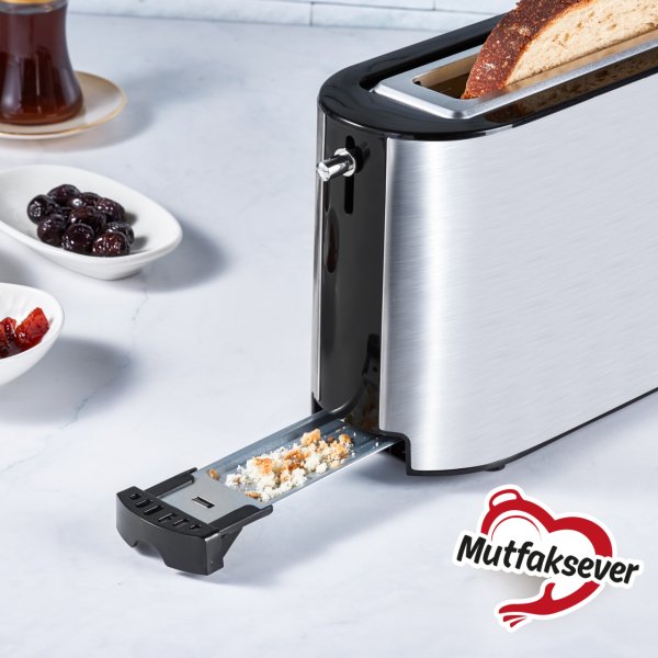 Karaca Mutfaksever Inox XXL Uzun Dilim Ekmek Kızartma Makinesi