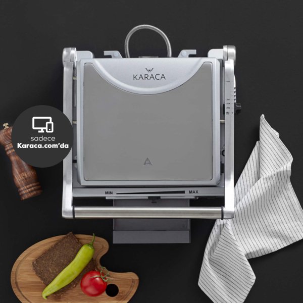 Karaca İnox Granit Izgara Ve Tost Makinesi 2000W