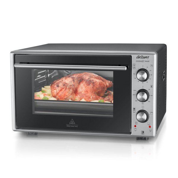 AR2002 Cookart Maxi 50 Lt Çift Camlı Fırın - Inox