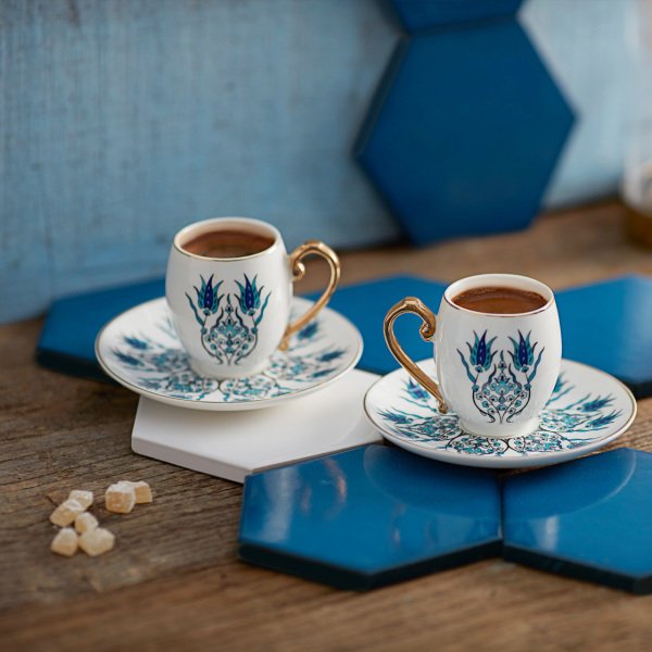 Karaca İznik 2 Kişilik Kahve Fincanı Takımı 90 ml