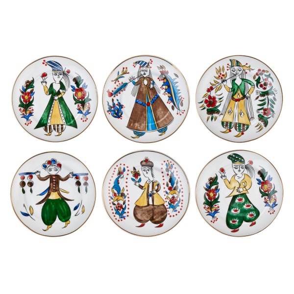 Karaca Iznik Serisi 8 Parça Pasta Takımı