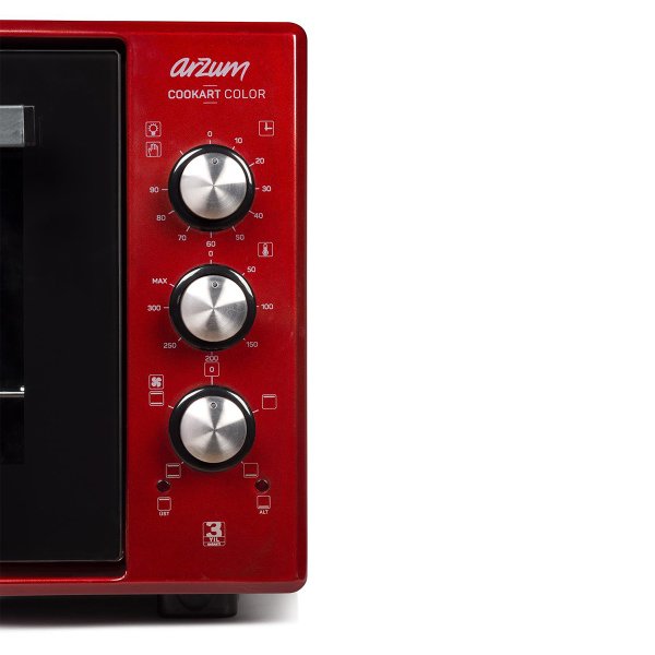 AR2034 Cookart Color 50Lt Çift Camlı Fırın - Nar