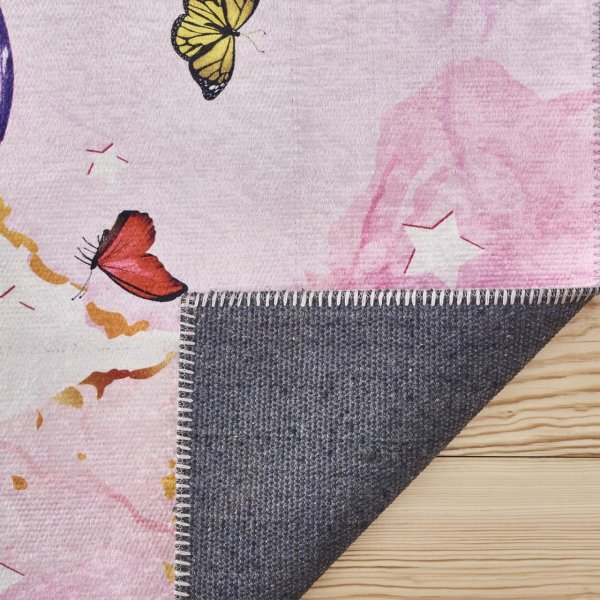 Kaşmir Halı Dekoratif Art Çocuk/Genç ButterFly Glam 120x180 cm