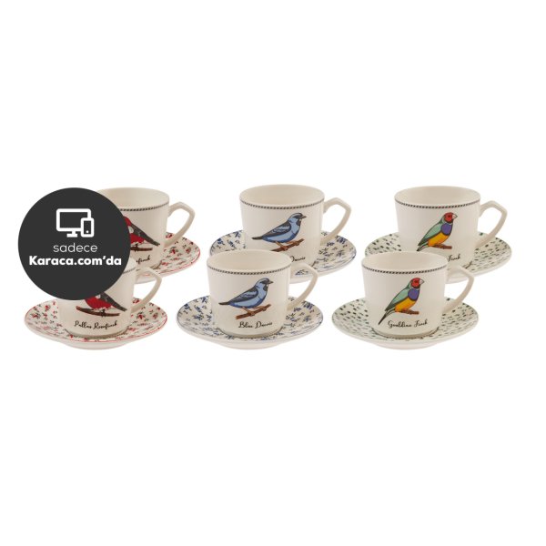 Karaca Vogel 6 Kişilik Kahve Fincan Takımı 80 ml