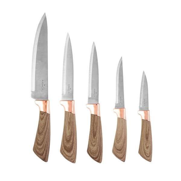 Karaca Wave Brown 6 Parça Bıçak Seti