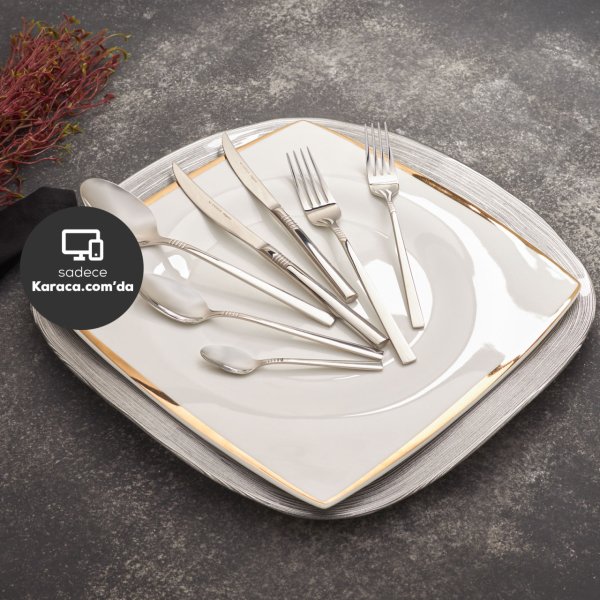 Karaca 84 Parça 12 Kişilik Elegance Nil Çatal Kaşık Bıçak Takımı