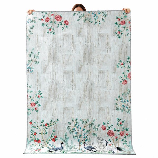 Kaşmir Halı Dekoratif Art Mutfak Garden 80x300 cm