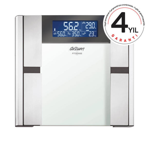 AR553 Fitsense Vücut Analiz Baskülü - Gümüş