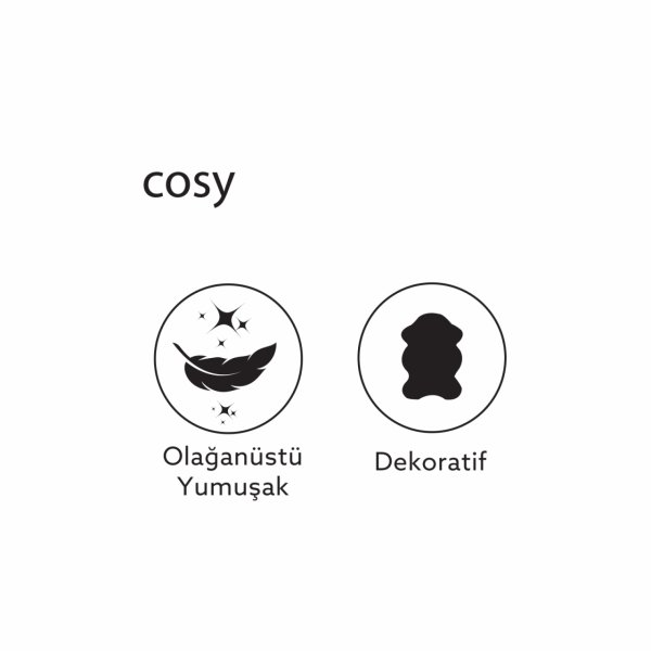 Kaşmir Halı 7/24 Cosy  Koyu Gri 80x300 cm