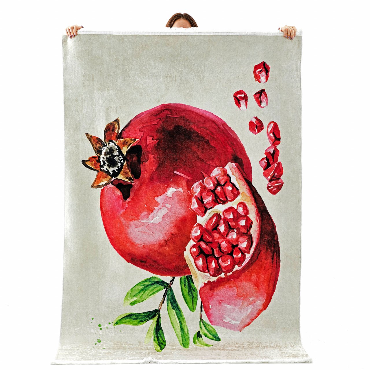Kaşmir Halı Dekoratif Art Mutfak Nar 120x180 cm