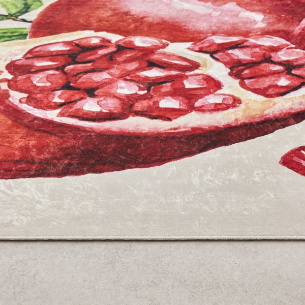 Kaşmir Halı Dekoratif Art Mutfak Nar 120x180 cm