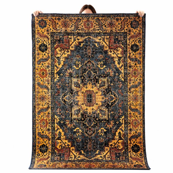 Kaşmir Halı Dekoratif Art Retro Göbeklitepe 80x150 cm