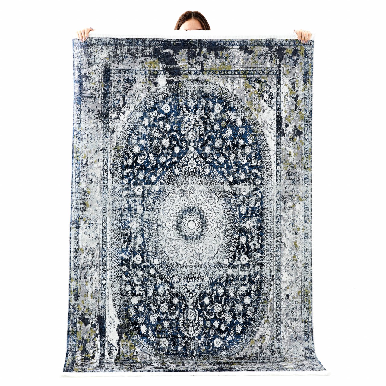 Kaşmir Halı Dekoratif Art Retro Madalyon 120x180 cm