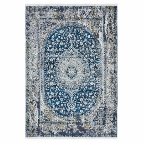 Kaşmir Halı Dekoratif Art Retro Madalyon 120x180 cm