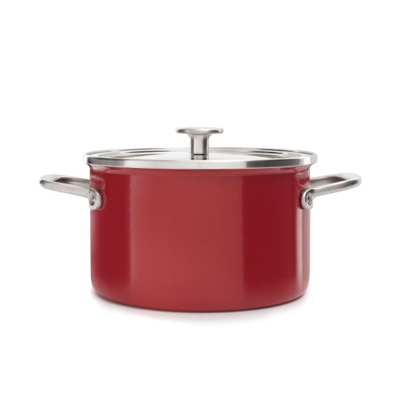 KitchenAid Artisan Stc Enamel Cvd Tencere 20cm Red