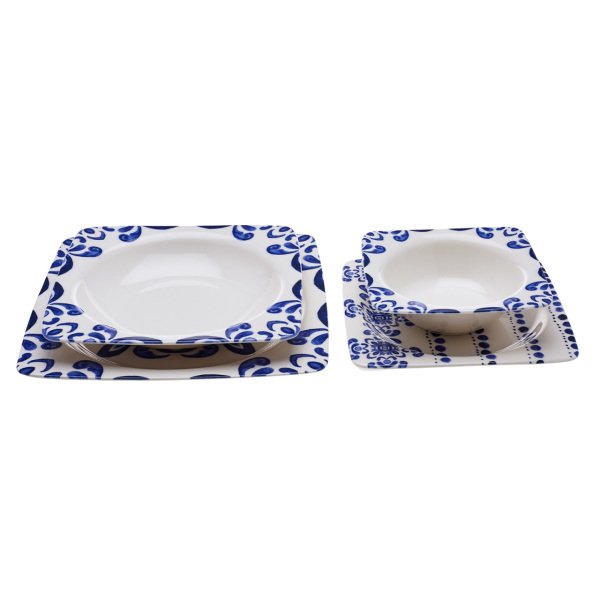 Emsan Ethnic Blue 24 Parça 6 Kişilik Porselen Yemek Takımı