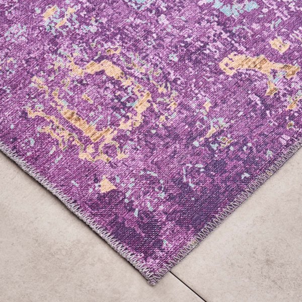 Kaşmir Halı Dekoratif Art Trend Lilac 80x150 cm