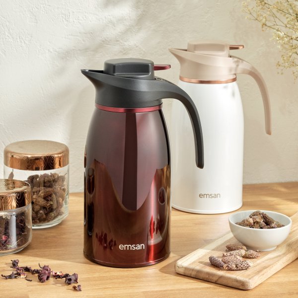 Emsan Gama Beyaz Termos 2 Litre