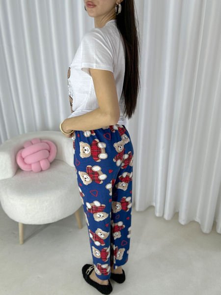 Kadın Desenli Pijama Takım
