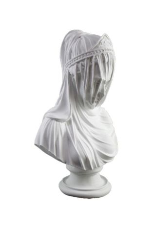 KAİDELİ TÜLLÜ KADIN BÜST 34X20 CM